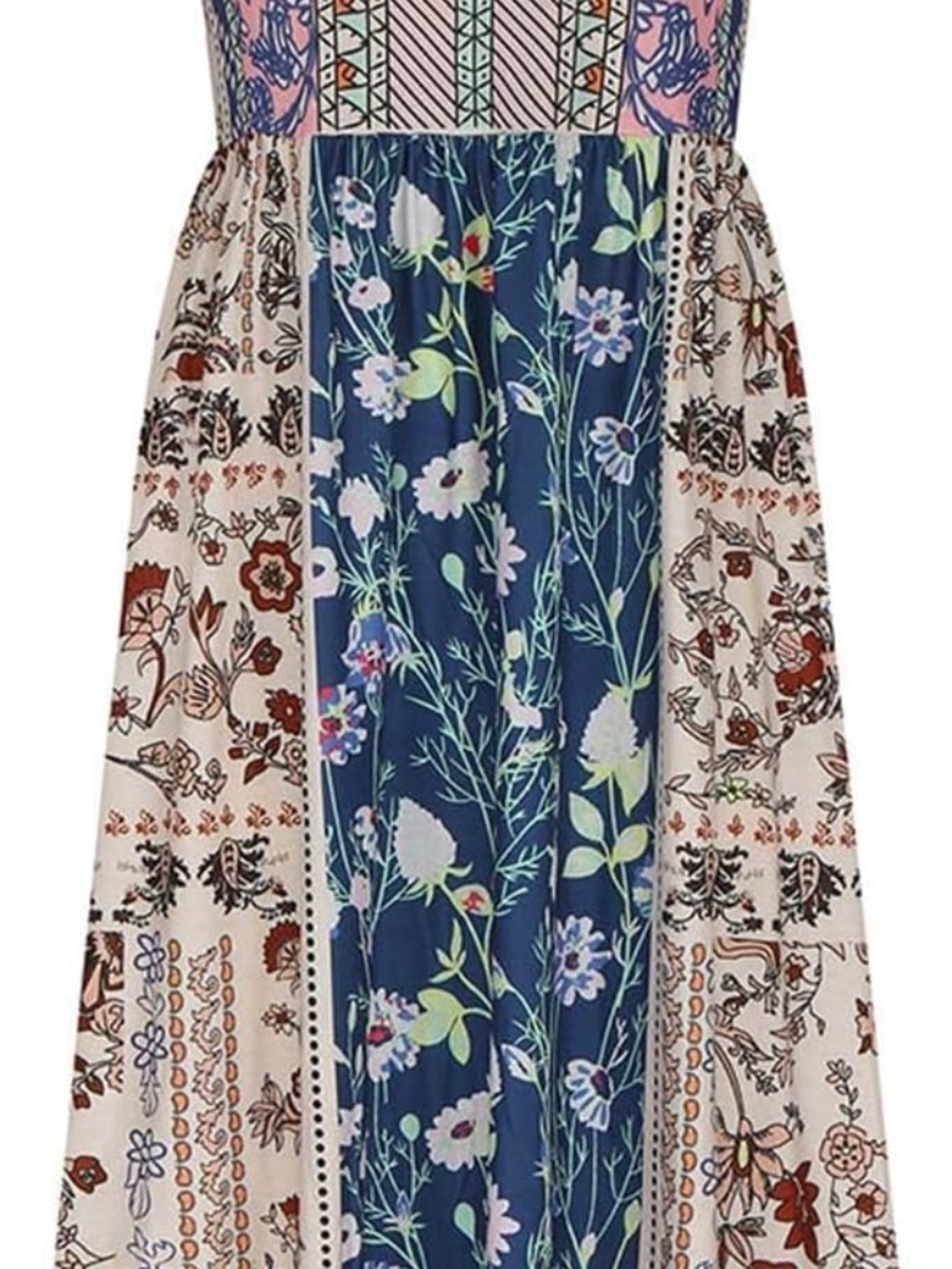 Casual BOHO Floral Sleeveless Maxi Dress w/Pockets - XL - Picture 6 of 7